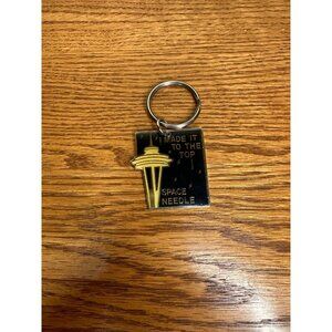 i made it to the top of the space needle metal keychain Seattle vintage